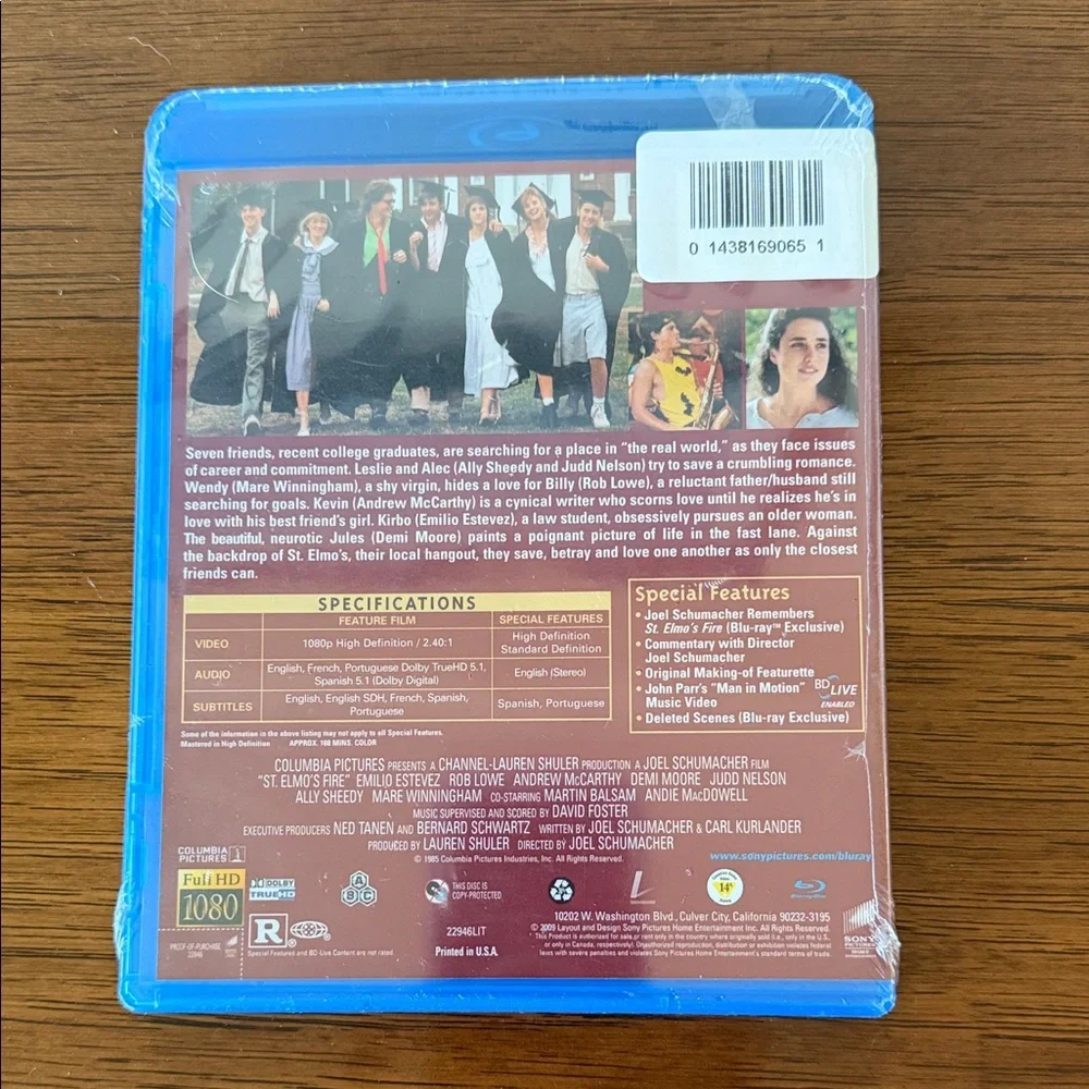 St. Elmo's Fire/About Last Night Blu-ray Discs-Brand New and Sealed - Picture 2 of 5